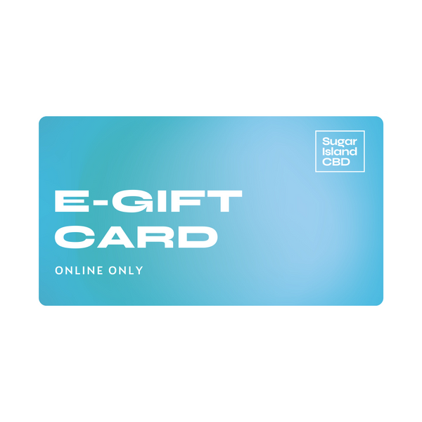 Sugar Island CBD e-gift card for cbd/hemp cbd oil/hemp oil infused gummies